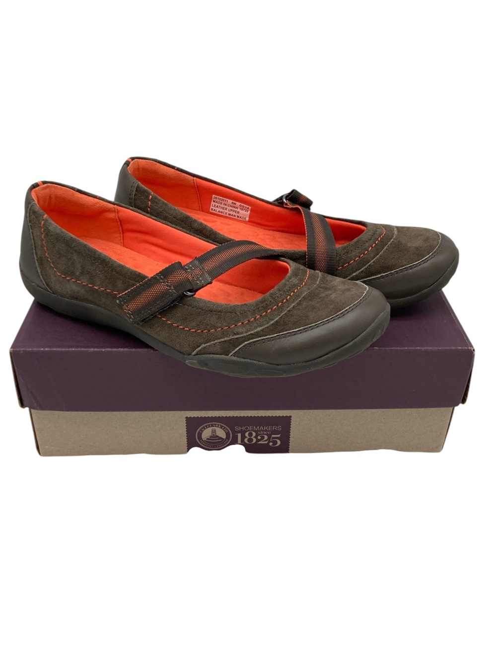 Clarks Haley Braeburn Suede Mary Jane Sneaker Flats - Wide Width 8W